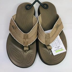 Men’s Crocs Santa Cruz Canvas Flip Size 10